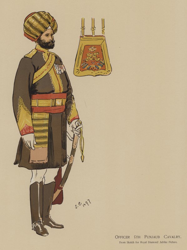 Officer 5th Punjaub Cavalry by John (after) Charlton