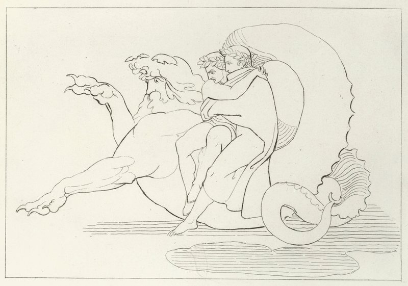 Gerion, Inferno, Canto 17 by John (after) Flaxman