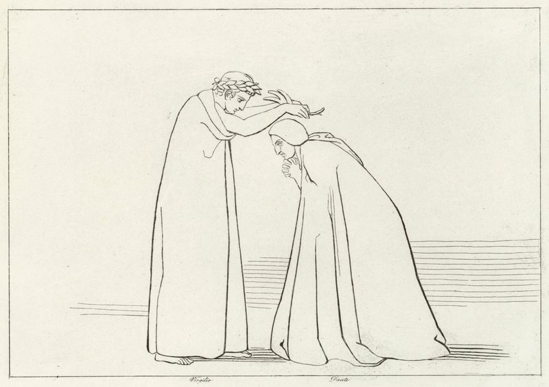 Humiliation, Purgatory, Canto 1 by John (after) Flaxman