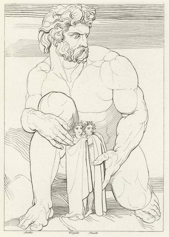 The Giants, Inferno, Canto 31 by John (after) Flaxman