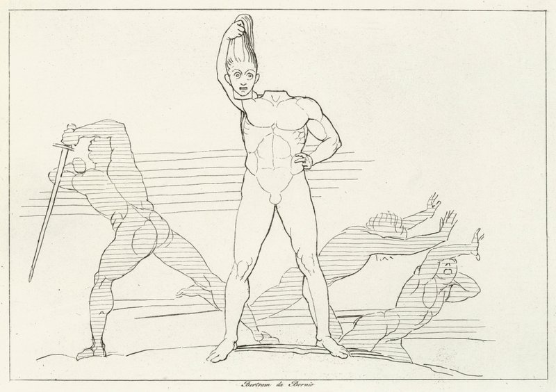 The Schismatics, Inferno, Canto 28 by John (after) Flaxman