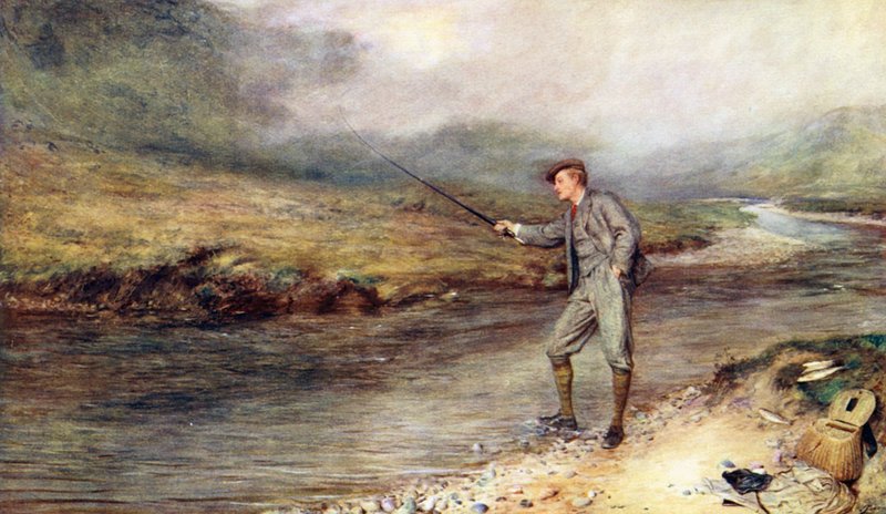 Trout-Fishing in the Highlands by John (after) Pettie