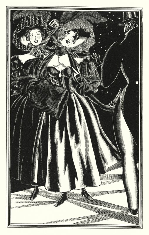 Illustration for Don Juan by Lord Byron: Pedestrian Paphians, commodious but immoral by John Austen