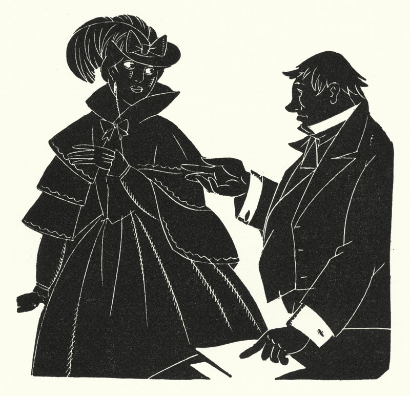 Illustration for Madame Bovary by Gustave Flaubert by John Austen