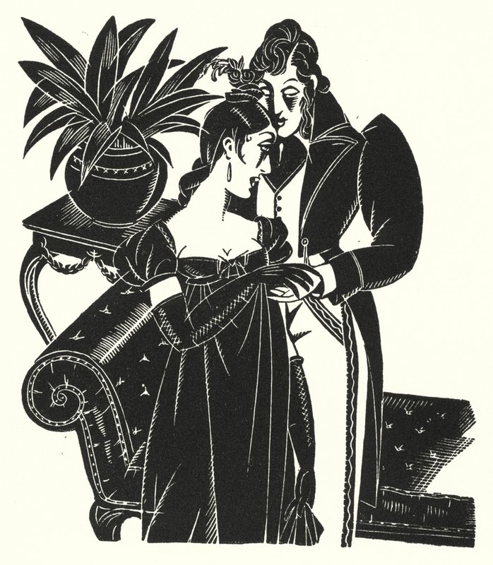 Illustration for Madame Bovary by Gustave Flaubert by John Austen
