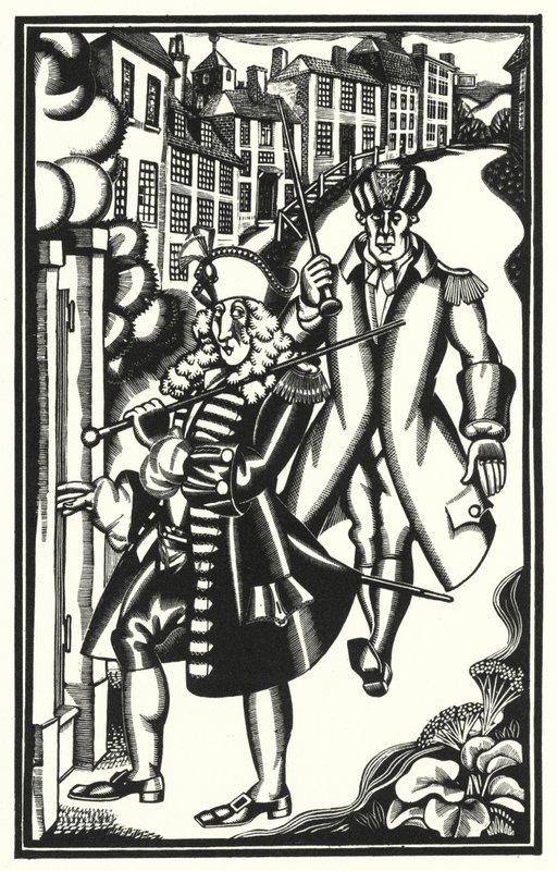 Illustration for Tristram Shandy by Laurence Sterne by John Austen
