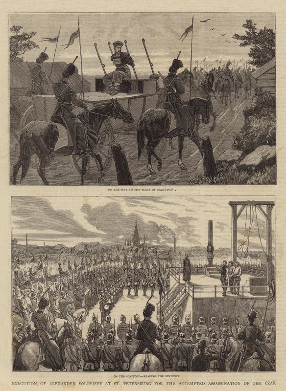 Execution of Alexander Solovieff at St Petersburg for the Attempted Assassination of the Czar by John Charles Dollman