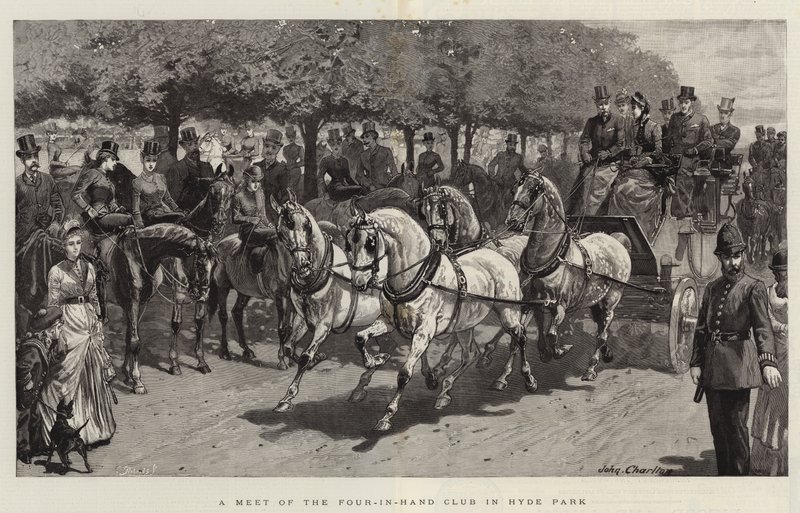 A Meet of the Four-in-Hand Club in Hyde Park by John Charlton