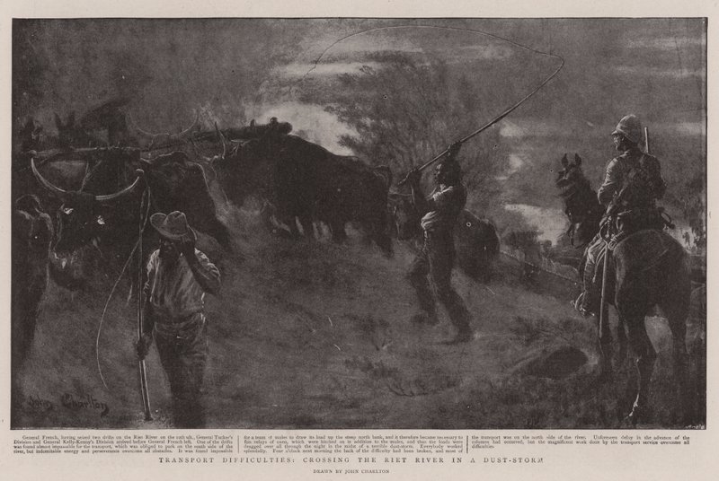 Transport Difficulties, Crossing the Riet River in a Dust-Storm by John Charlton
