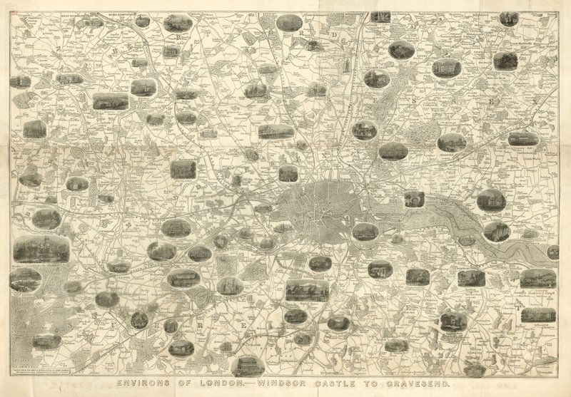 Environs of London, Windsor Castle to Gravesend by John Dower