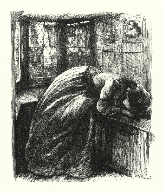 Mariana by John Everett (after) Millais