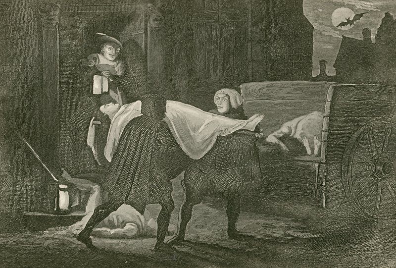 The Body of Amabel Carried to the Dead Cart by John Franklin