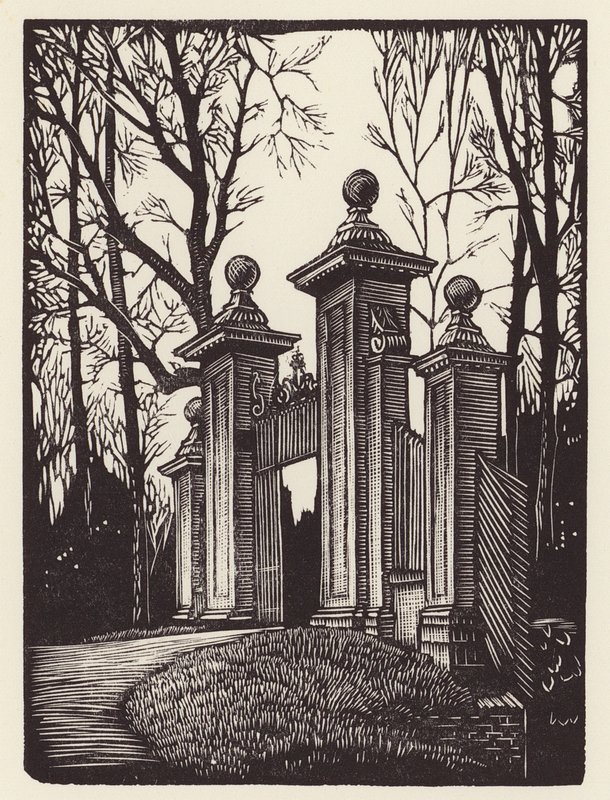 Cambridge: Clare Gates by John Frederick Greenwood