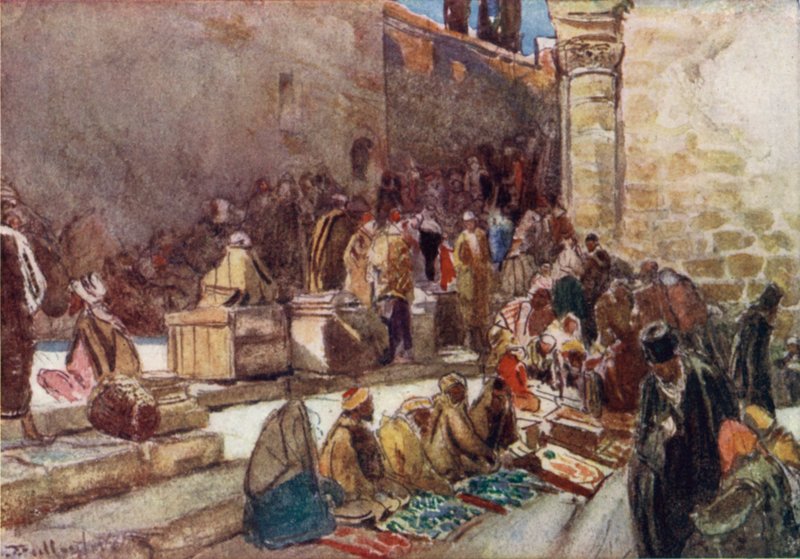 Entrance to the Fore-Court of the Church of the Holy Sepulchre, Jerusalem by John Fulleylove
