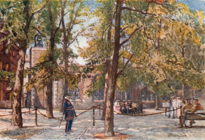 Place of Execution within the Enclosure of the Tower by John Fulleylove