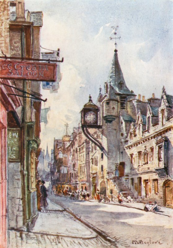 The Canongate Tolbooth, looking West by John Fulleylove