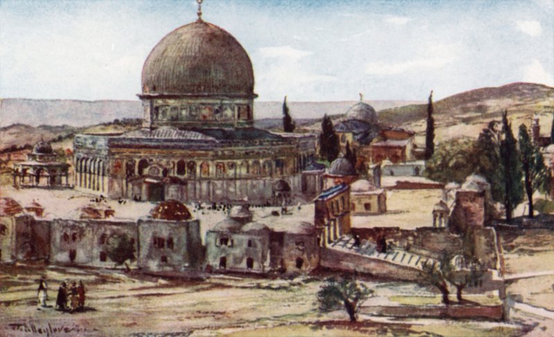 The Dome of the Rock (Mosque of Omar), from the Barracks near the Site of the Tower of Antonia by John Fulleylove