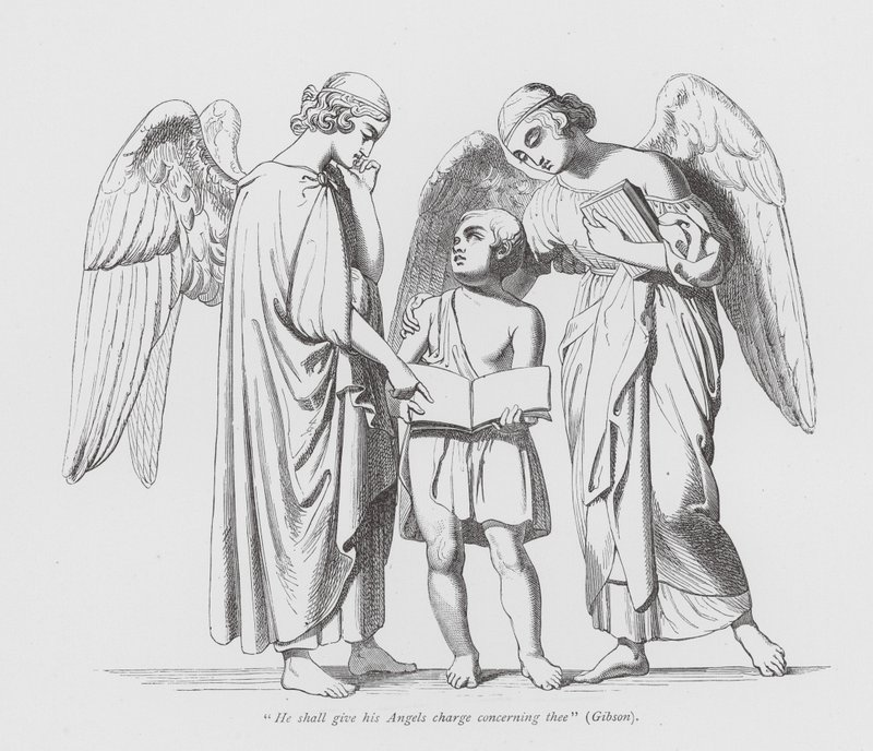 "He shall give his Angels charge concerning thee" by John Gibson