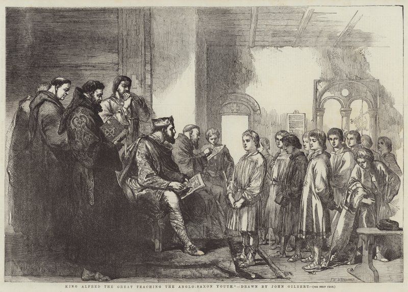 King Alfred the Great teaching the Anglo-Saxon Youth by John Gilbert