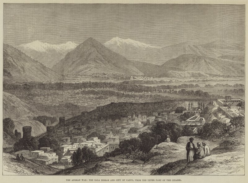 The Afghan War, the Bala Hissar and City of Kabul, from the Upper Part of the Citadel by John Greenaway