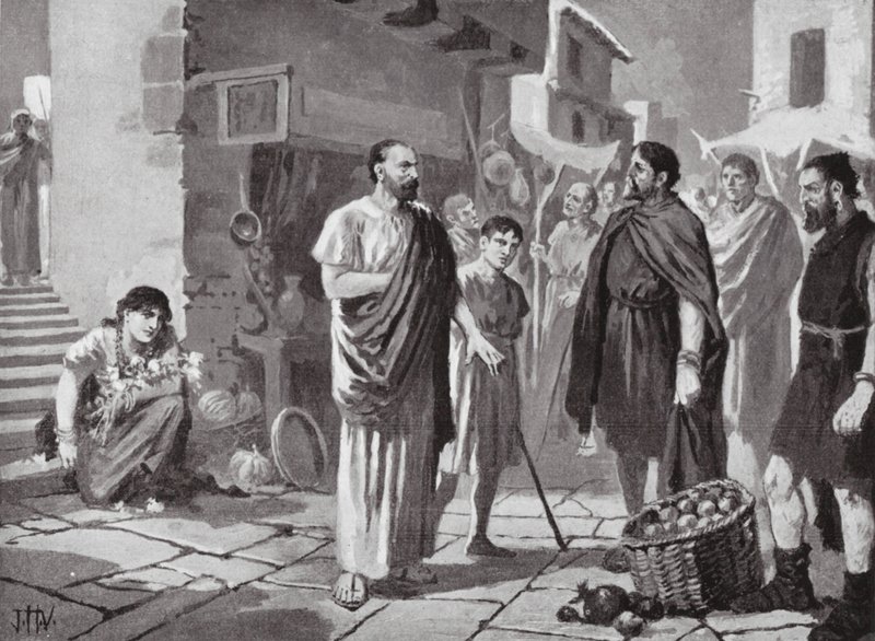 Roman Colonizers trading with the Native Dacians by John Harris Valda