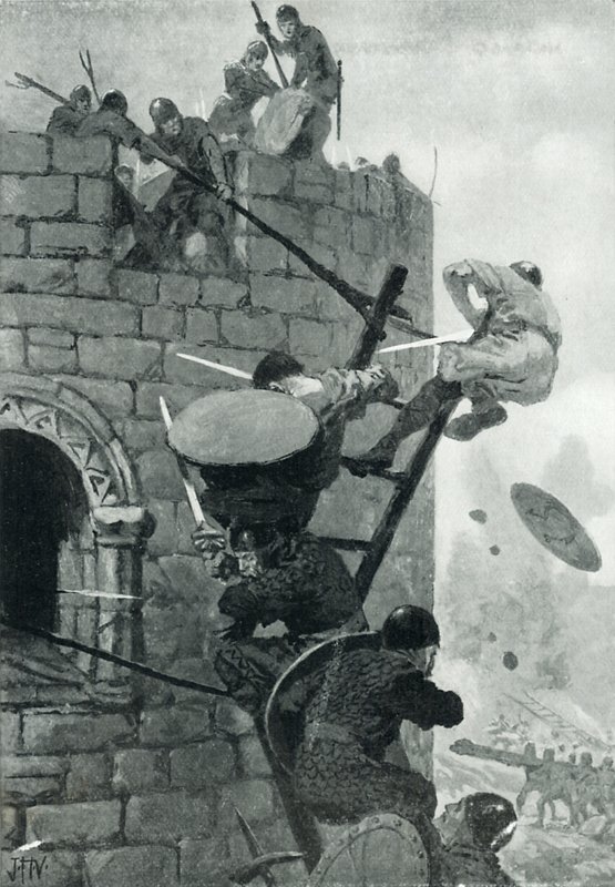 The Siege of Carmarthen Castle by John Harris Valda
