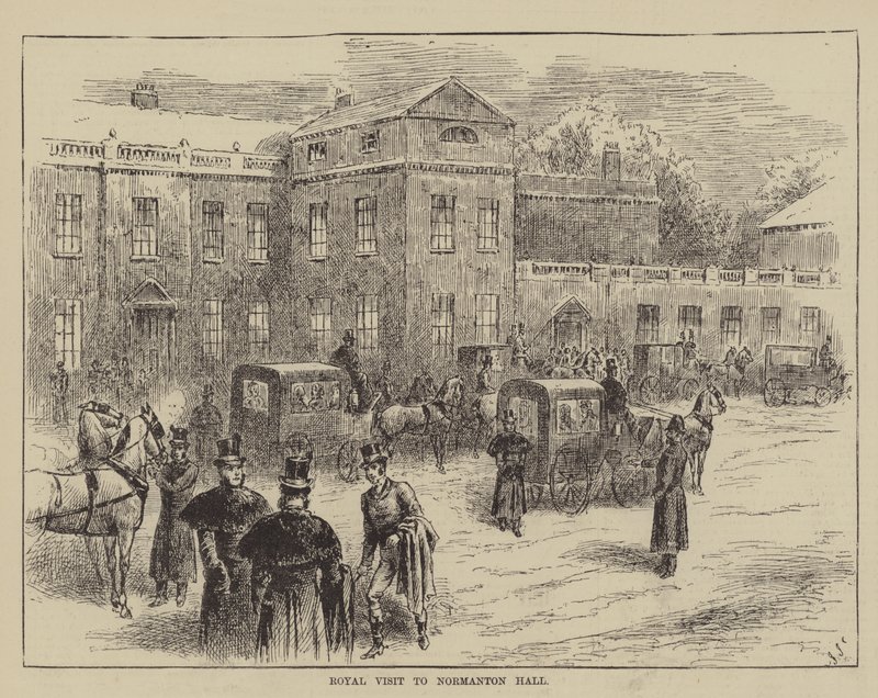 Royal Visit to Normanton Hall by John Jellicoe