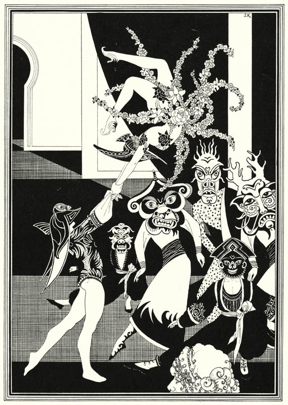 Illustration for The Story of Aladdin and the Wonderful Lamp by John Kettelwell