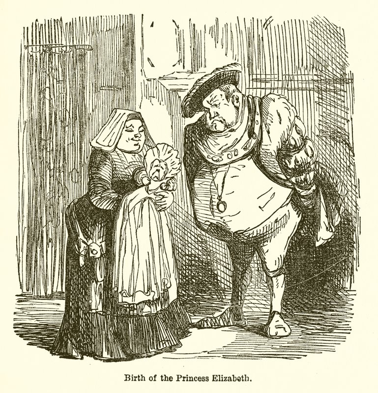Birth of the Princess Elizabeth by John Leech