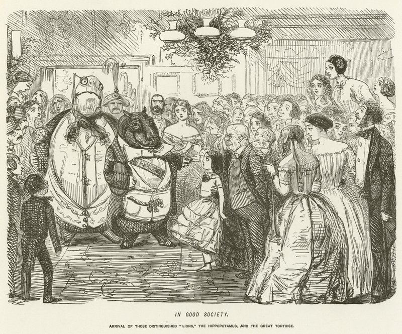 In Good Society by John Leech