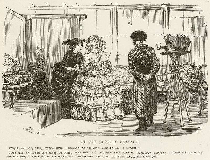 The Too Faithful Portrait by John Leech