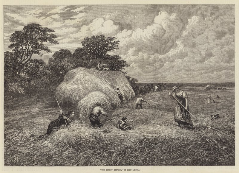 The Barley Harvest by John Linnell