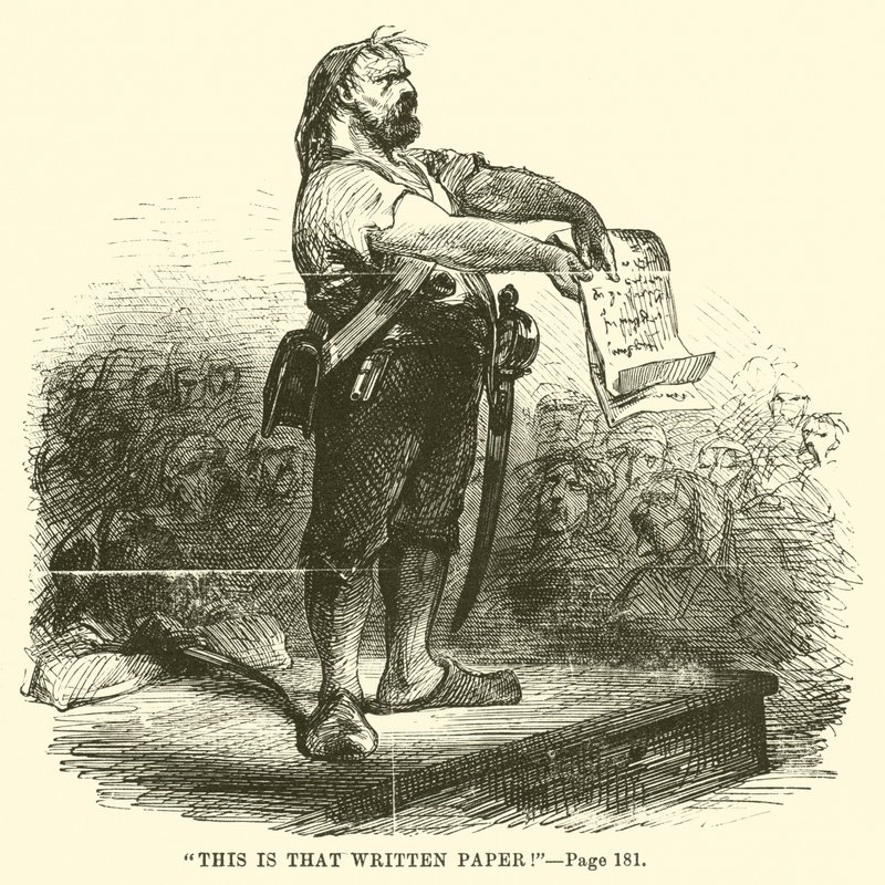 Illustration for A Tale of Two Cities by Charles Dickens by John McLenan