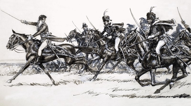 Cavalry Charge by John Millar Watt