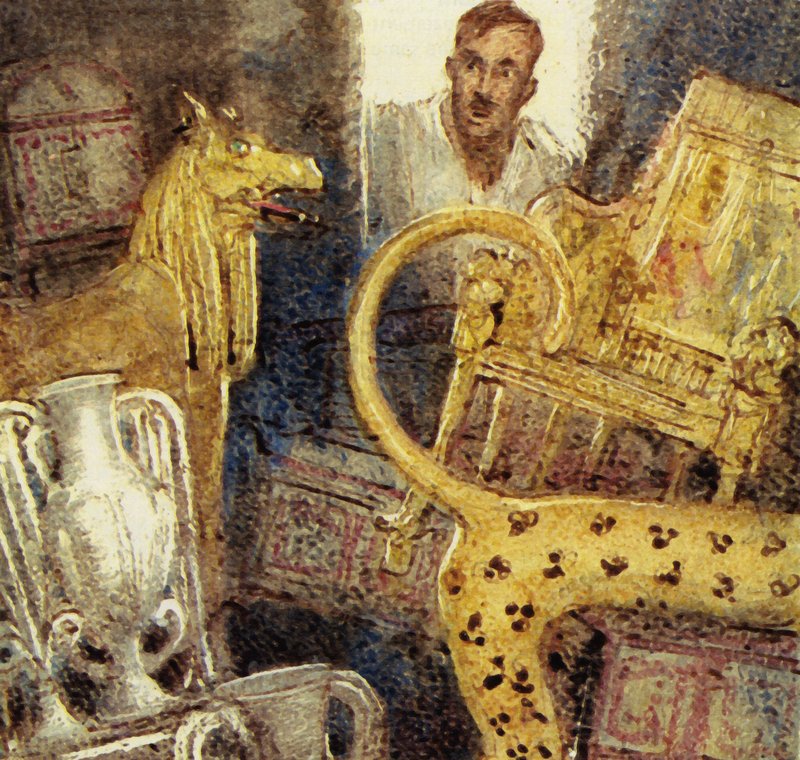 Howard Carter discovered the lost burial chamber of Tutankhamen by John Millar Watt