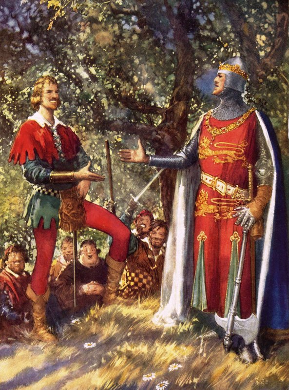 Robin Hood and Richard the Lionheart by John Millar Watt