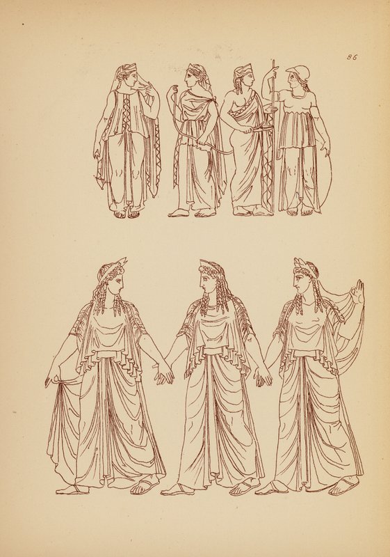 Ancient Greek Female Costume by John Moyr Smith
