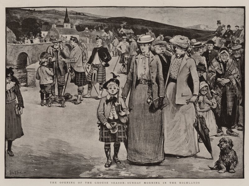 The Opening of the Grouse Season, Sunday Morning in the Highlands by John Robertson Reid