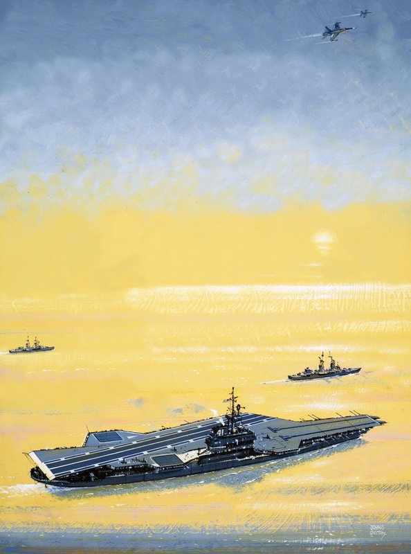 A Carrier of the US Midway Class as Used in World War II by John S. Smith