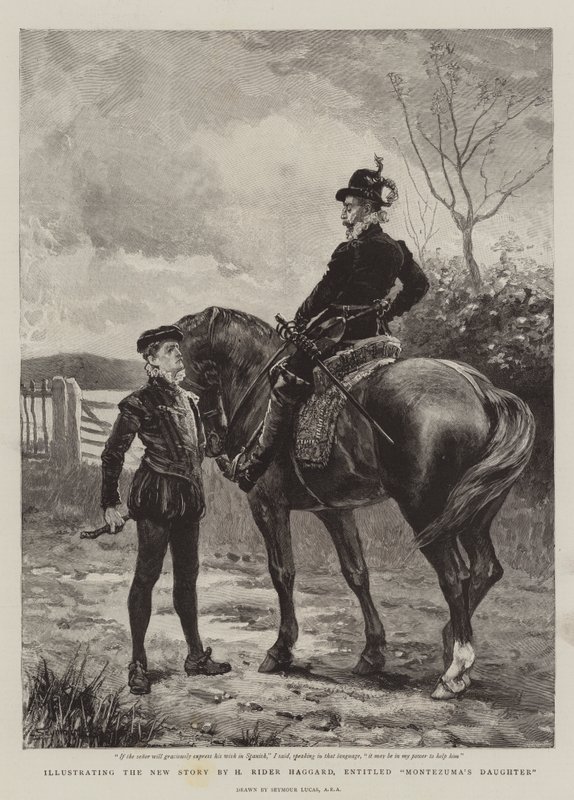 Illustrating the New Story by H Rider Haggard, Entitled Montezuma