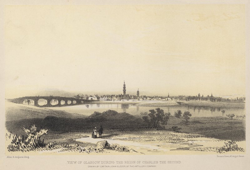 View of Glasgow During the Reign of Charles the Second by John Slezer