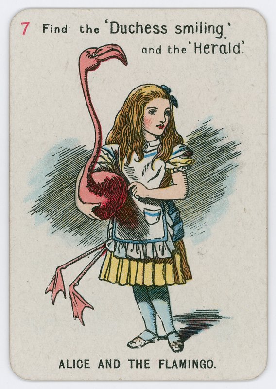 Alice and the Flamingo by John Tenniel