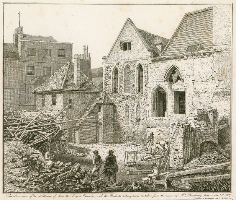North east views of the old House of Lords and Prince