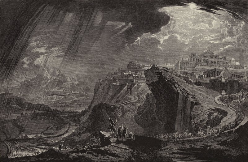Joshua Commanding the Sun to Stand Still by John after Martin