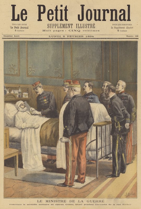 The French Minister of War Giving a Medal to an Injured Soldier by Jose Belon