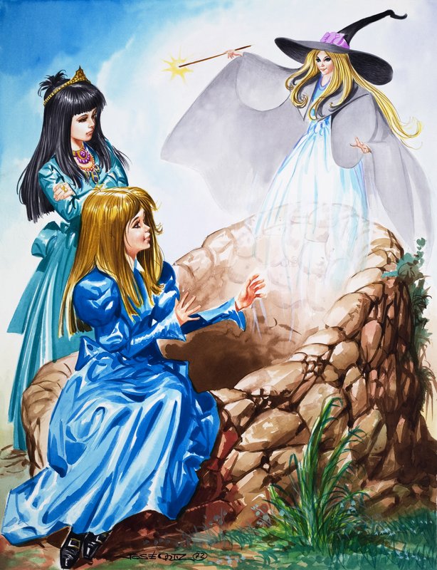 Girls with a Fairy by Jose Ortiz