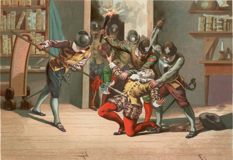 Death of Ramus by Josep or Jose Planella Coromina