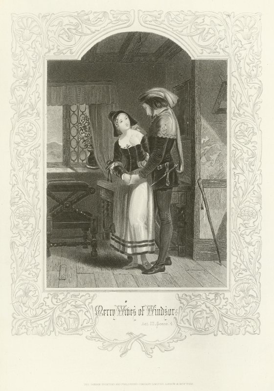 The Merry Wives of Windsor, Act III, Scene IV by Joseph Kenny Meadows