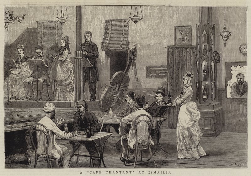 A Cafe Chantant at Ismailia by Joseph Nash