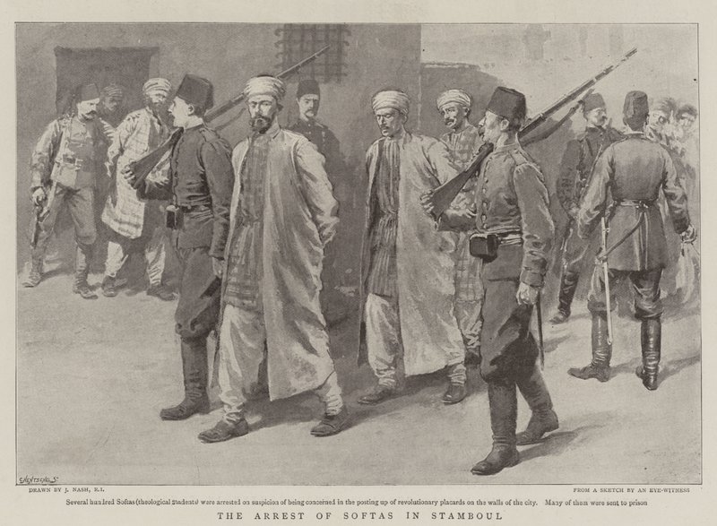 The Arrest of Softas in Stamboul by Joseph Nash